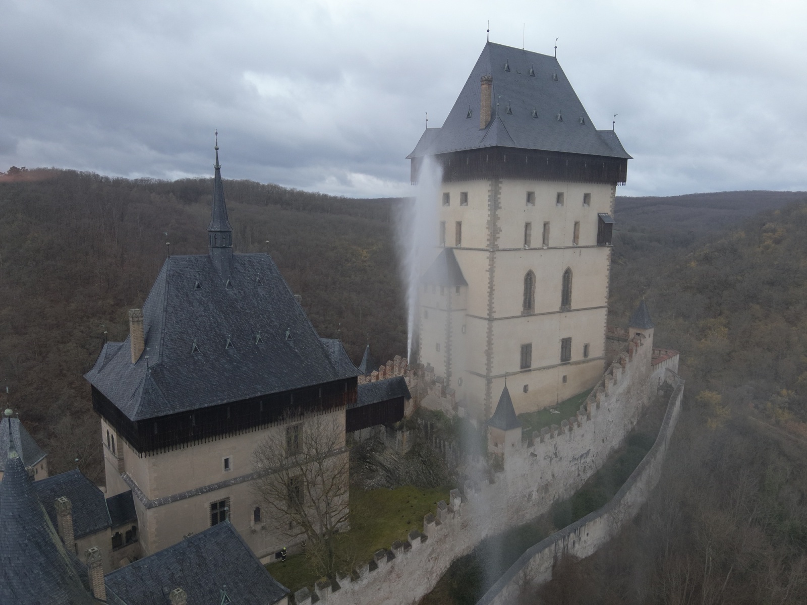 004-Zkouška suchovodu na Karlštejně.JPG