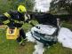 040525-Požár osobního automobilu u rekreační chaty v obci Ohrobec v okrese Praha-západ