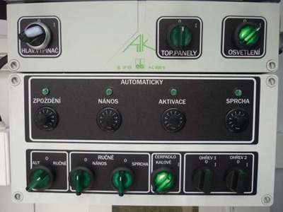 Technologická část - nastavení automatického a ručního provozu