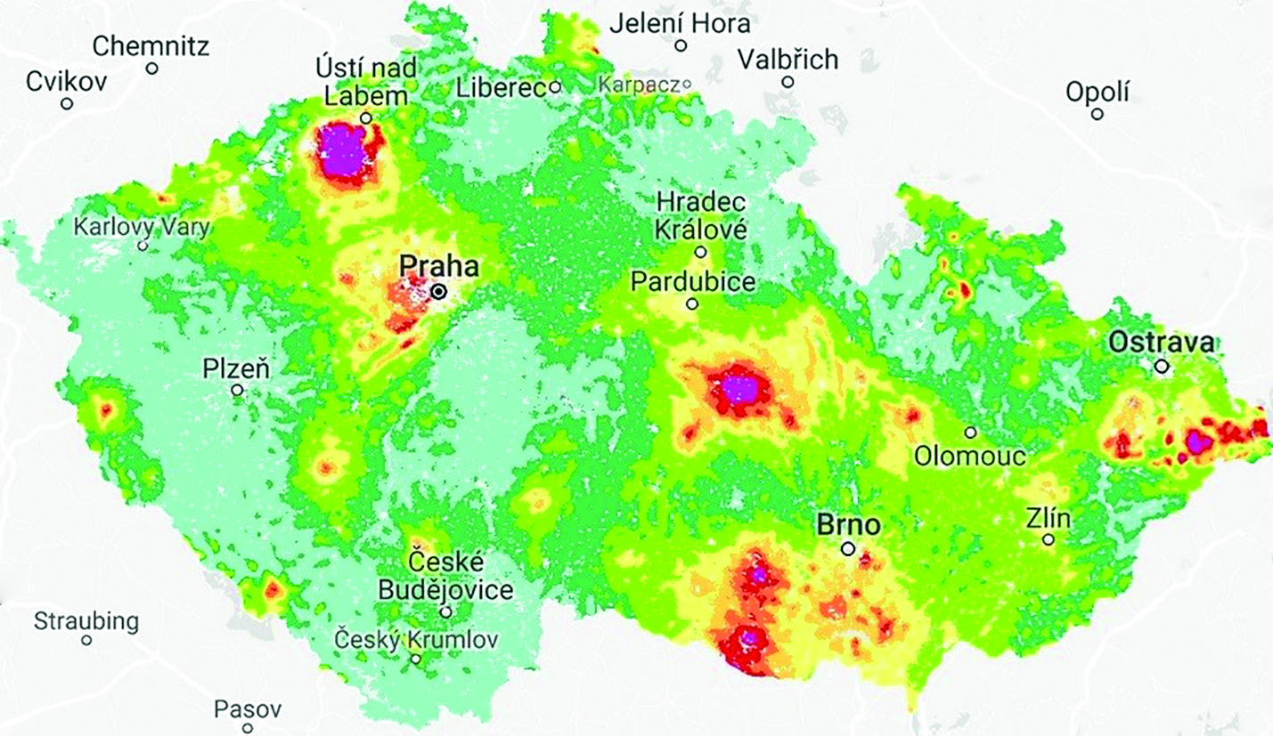 Oblast s tradičně vysokou úrovní požárního nebezpečí zdroj Akademie Věd ČR projekt CzechAdap