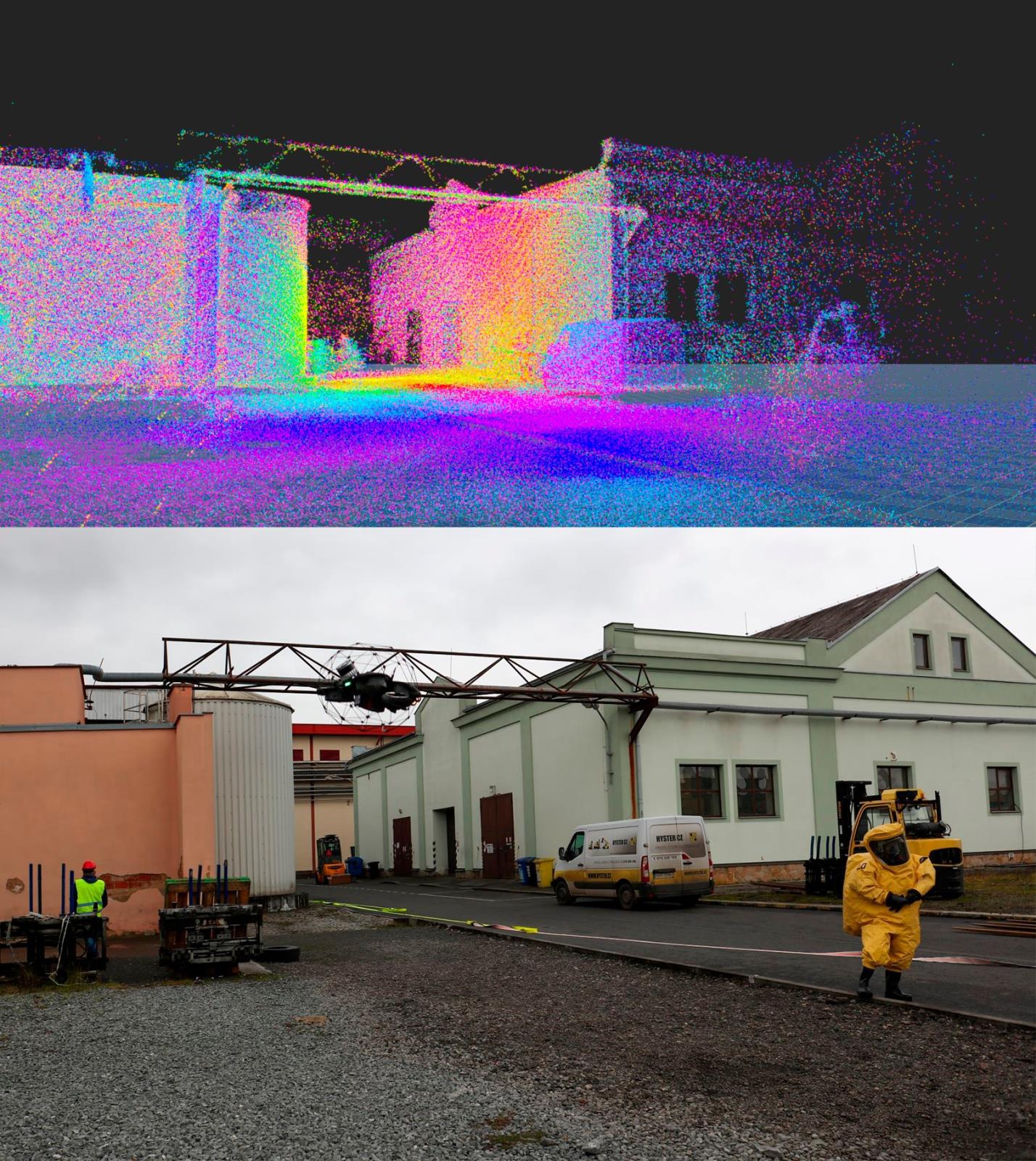 Videomateriál v RGB a IR spektru