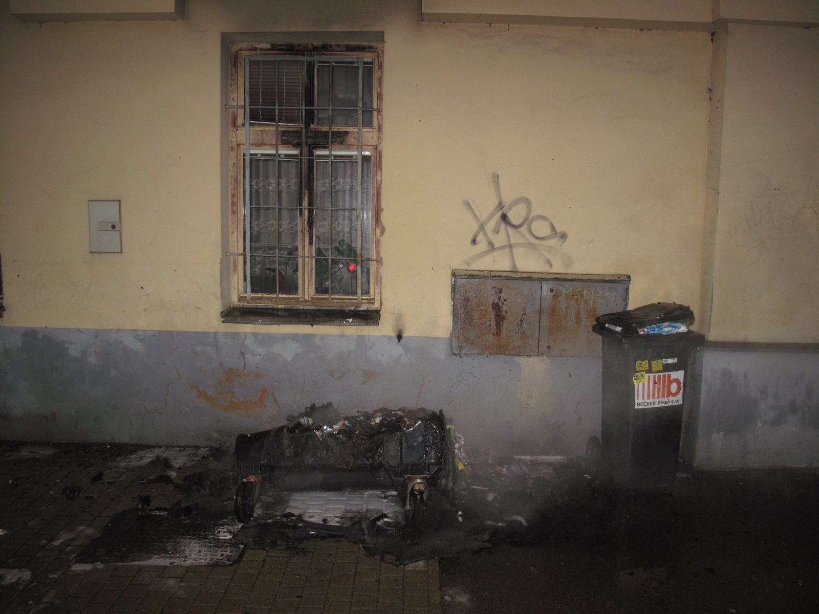 19.4.2015 požár kontejneru