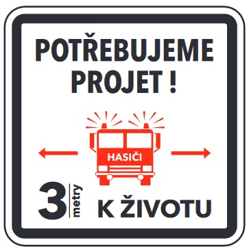 Obr. 2 Návrh dodatkové tabulky ne svislé dopravní značení ke zdůznění problematických míst půjezdu na sídlišti