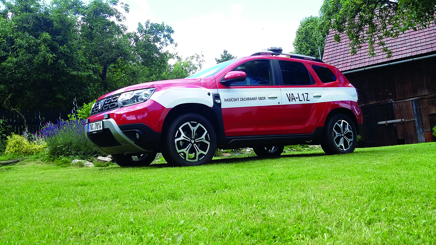 Vozidlo Dacia Duster, které bylo provedeno pro potřeby ZPP