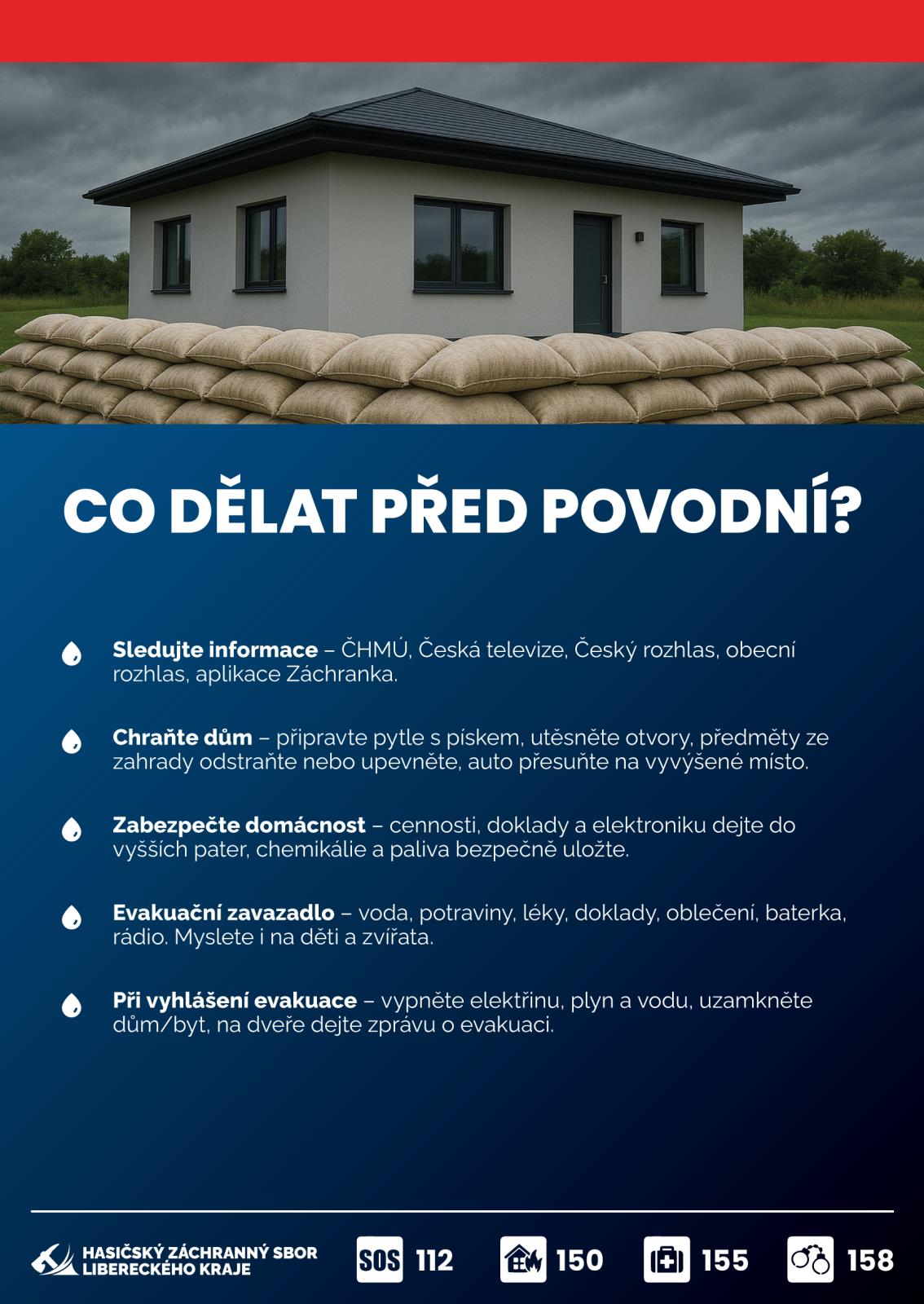 Co dělat před povodní