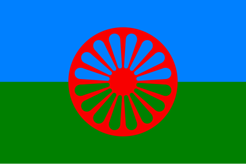 Romská vlajka - Styago le romego