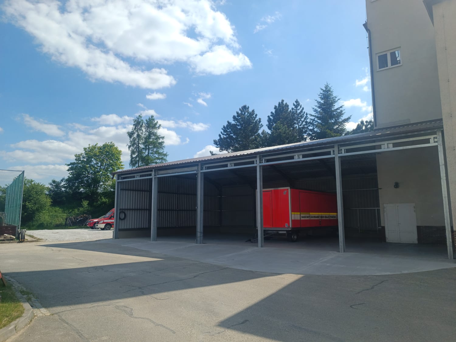 Montovaný přístřešek CHS Třebíč