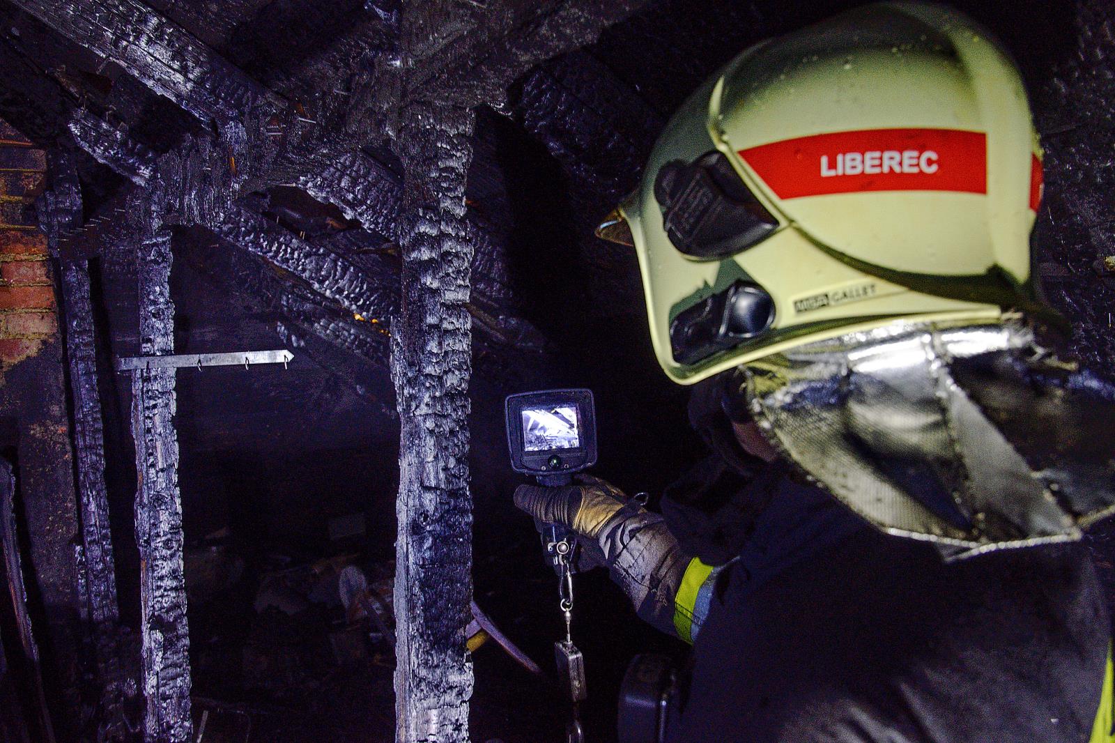 Požár půdy - Liberec 16.11.2020