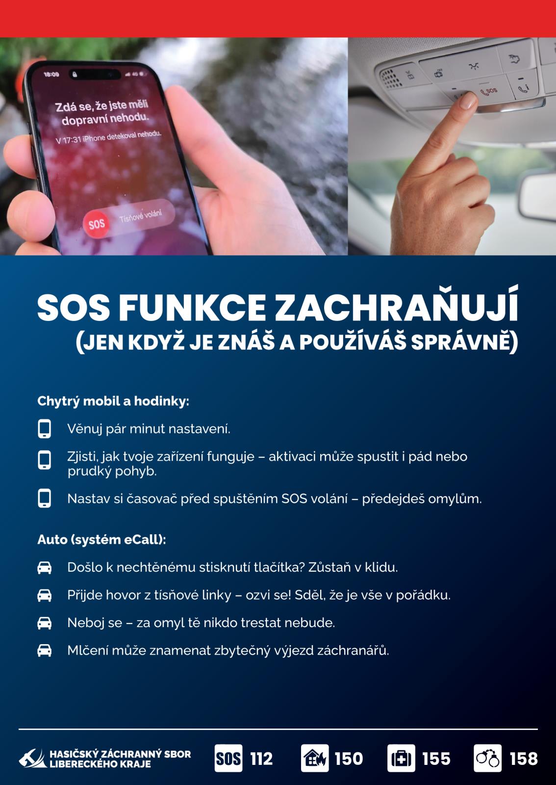 SOS funkce zachraňují