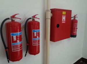 Hasicí přístroje a hydrant