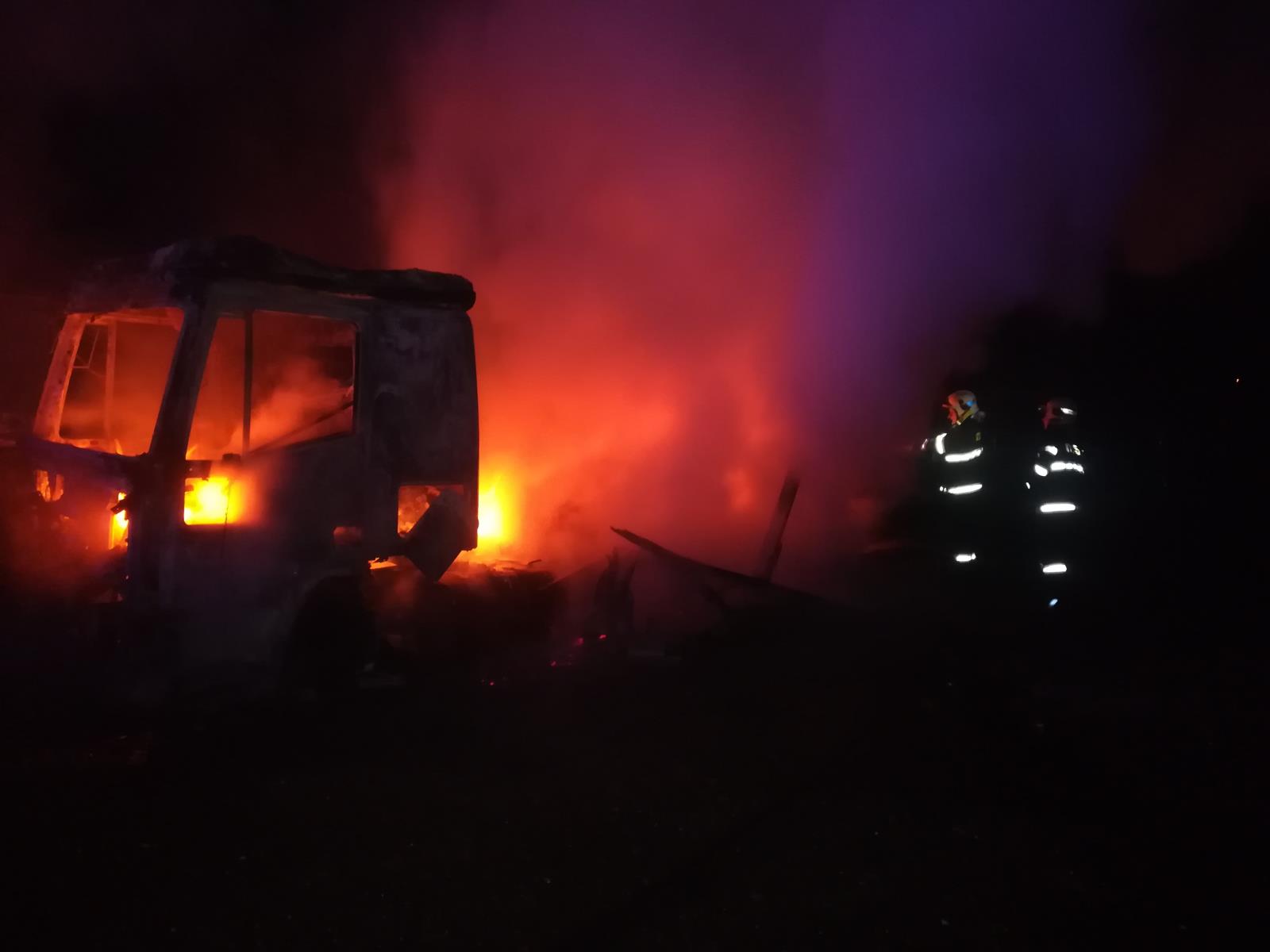 požár NA Horská Kamenice