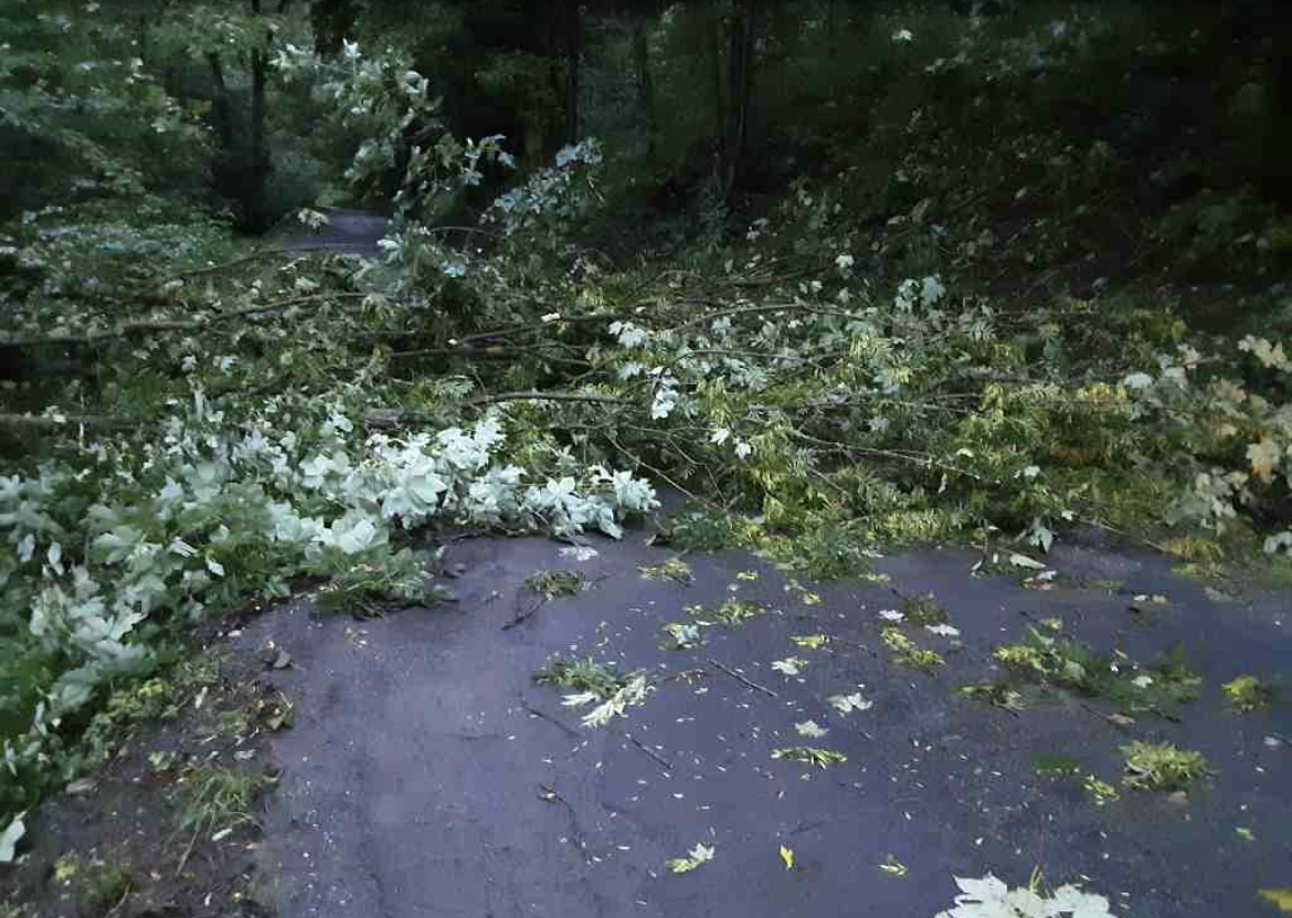silne bourky Olomoucky kraj cerven