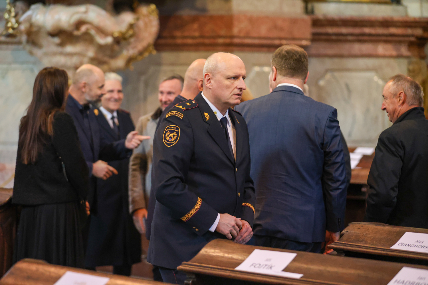Hosté Podzimního hasičského koncertu si užívají hudební zážitek se souborem Hradišťan a Jiřím Pavlicou