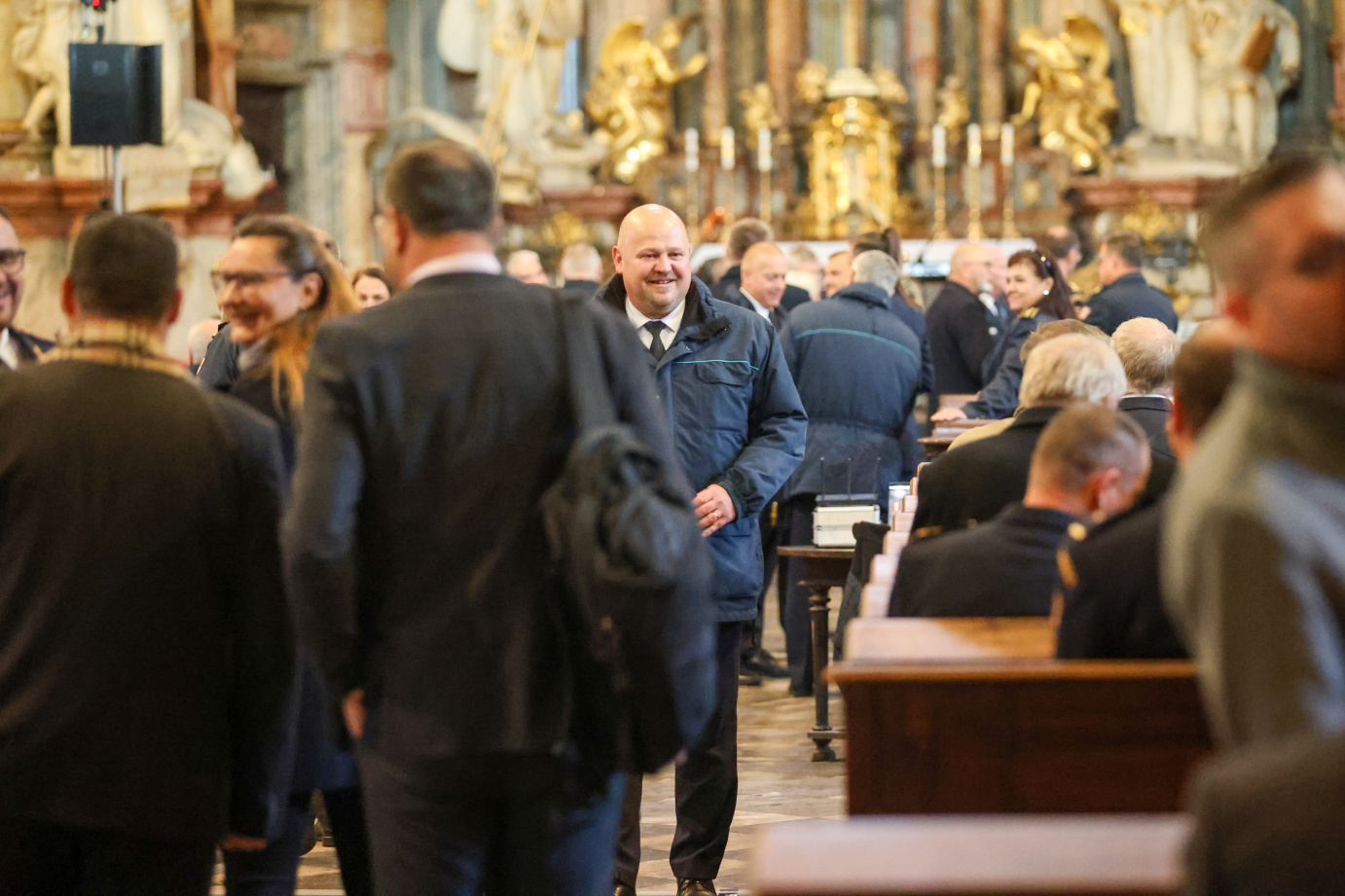 Hosté Podzimního hasičského koncertu si užívají hudební zážitek se souborem Hradišťan a Jiřím Pavlicou