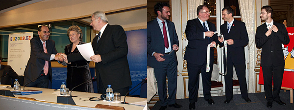 Snímky z tiskové konference k deklaraci a z předávání ceny 